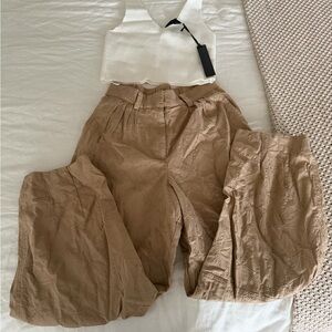 House of Harlow 1960 Tan Wide Leg Pants